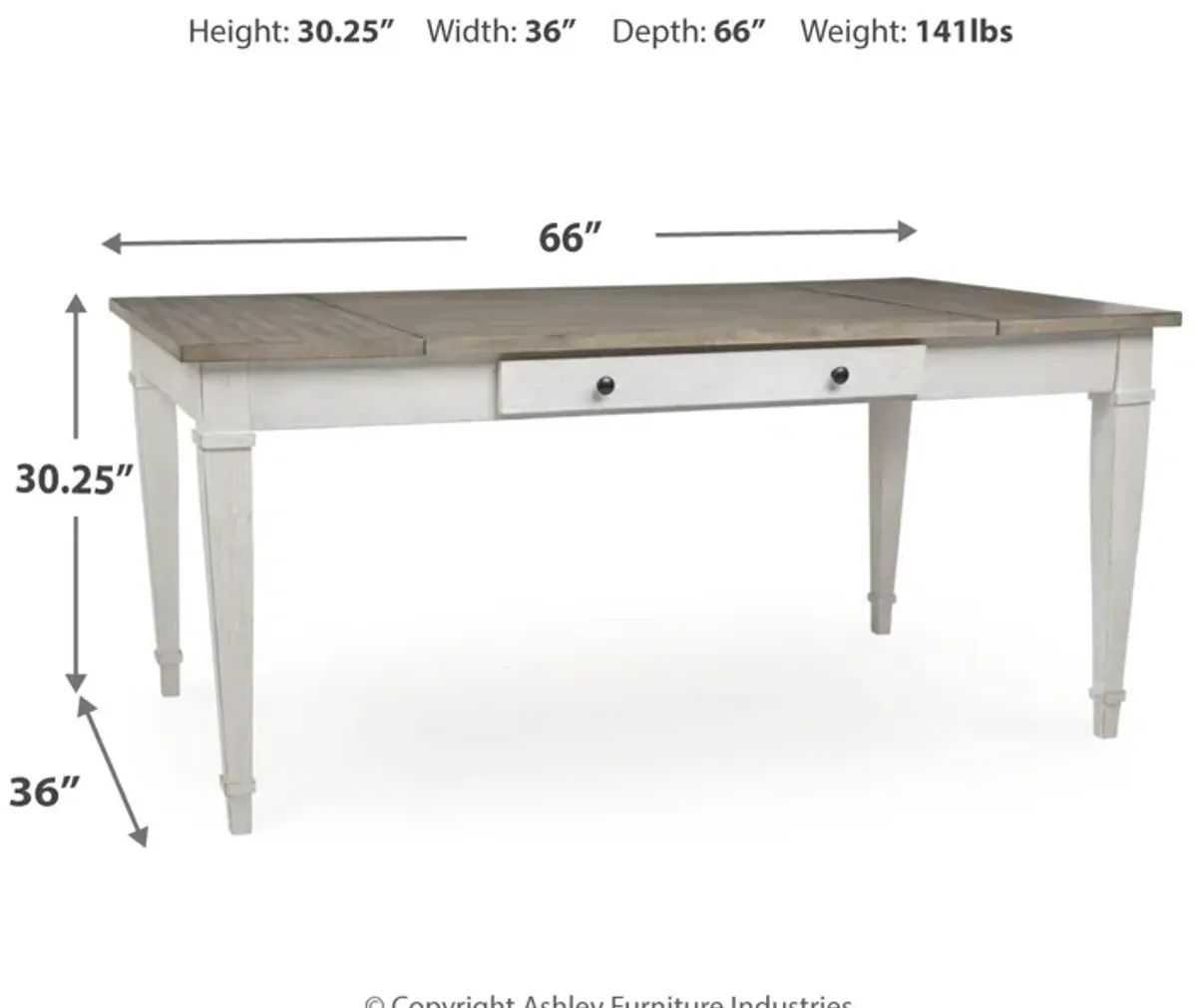 Skempton Storage Dining Table with 2 Side Drawers