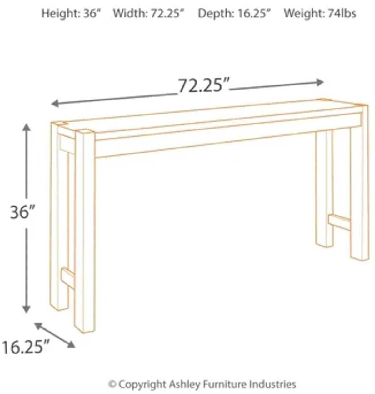 Torjin Counter Height Dining Table