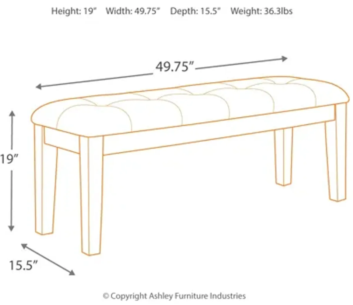 Ralene Dining Bench