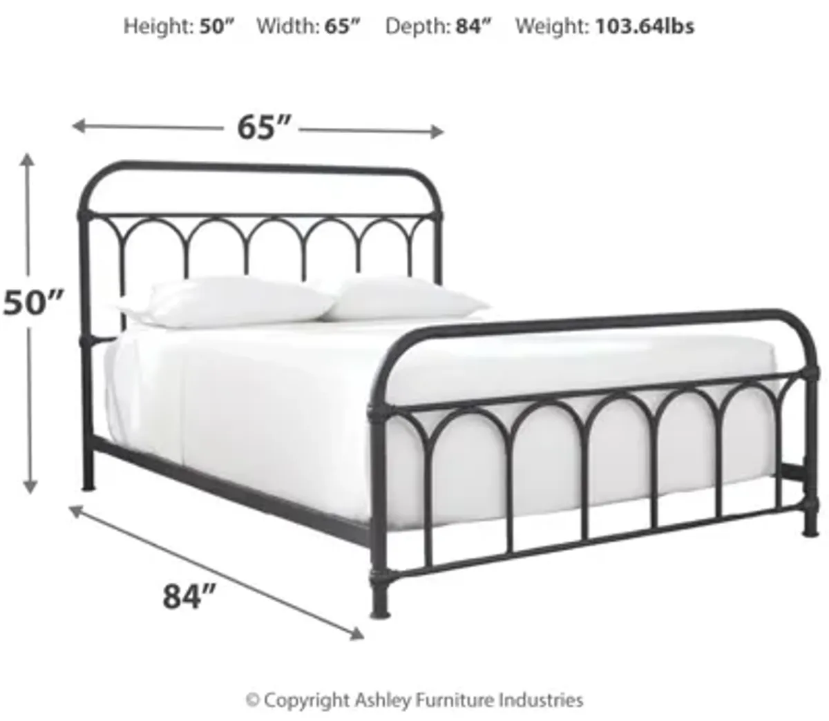 Nashburg Queen Metal Bed