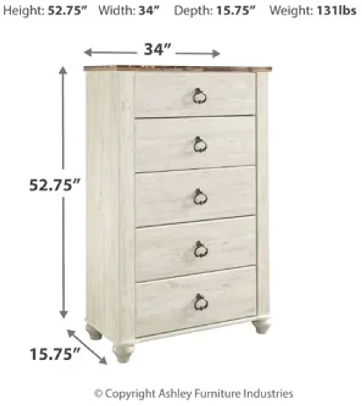 Willowton Chest of Drawers