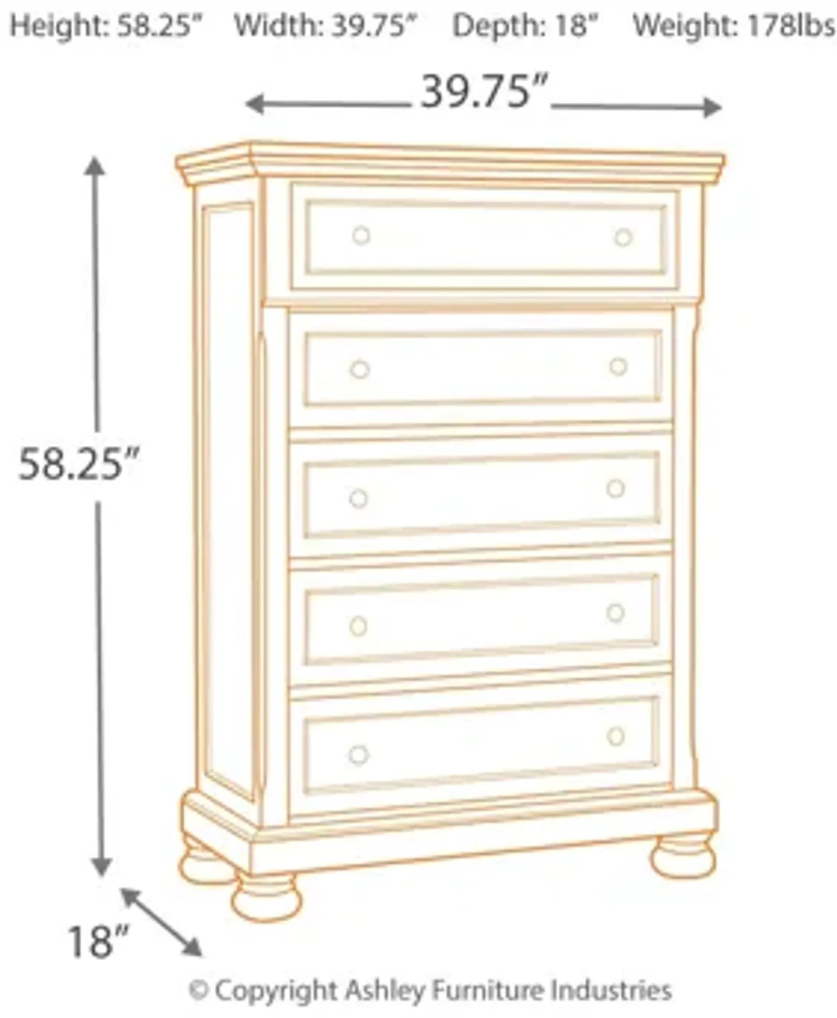 Flynnter Chest of Drawers