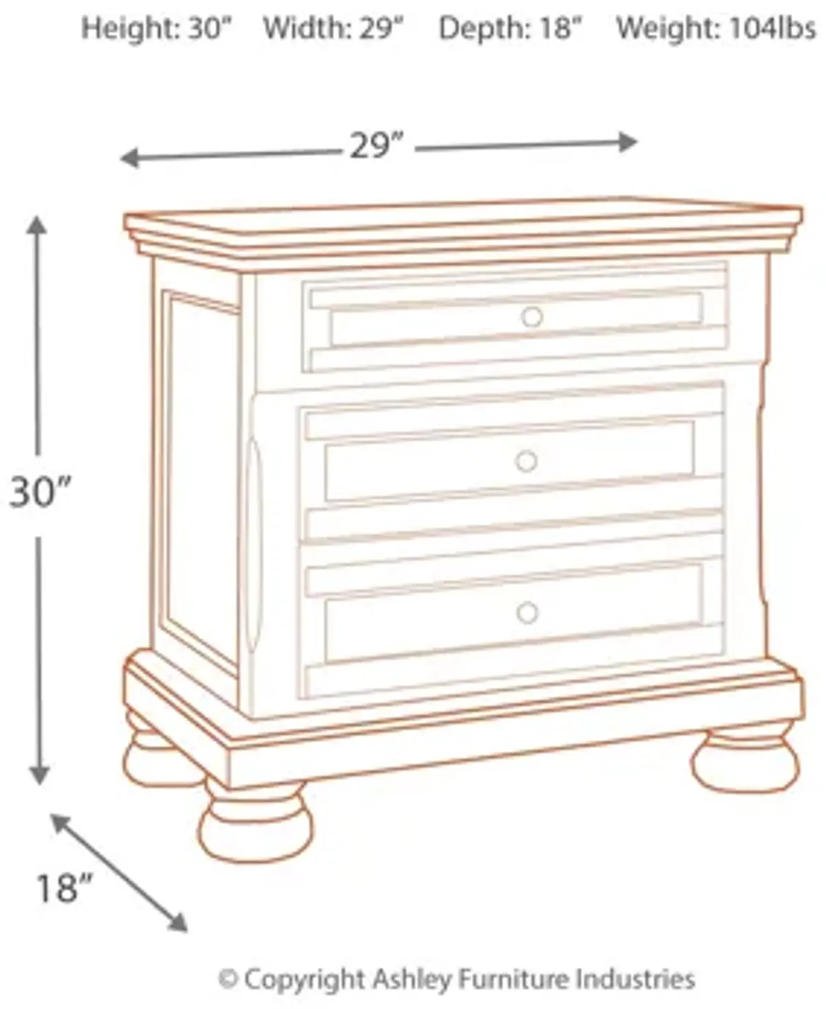 Flynnter Nightstand