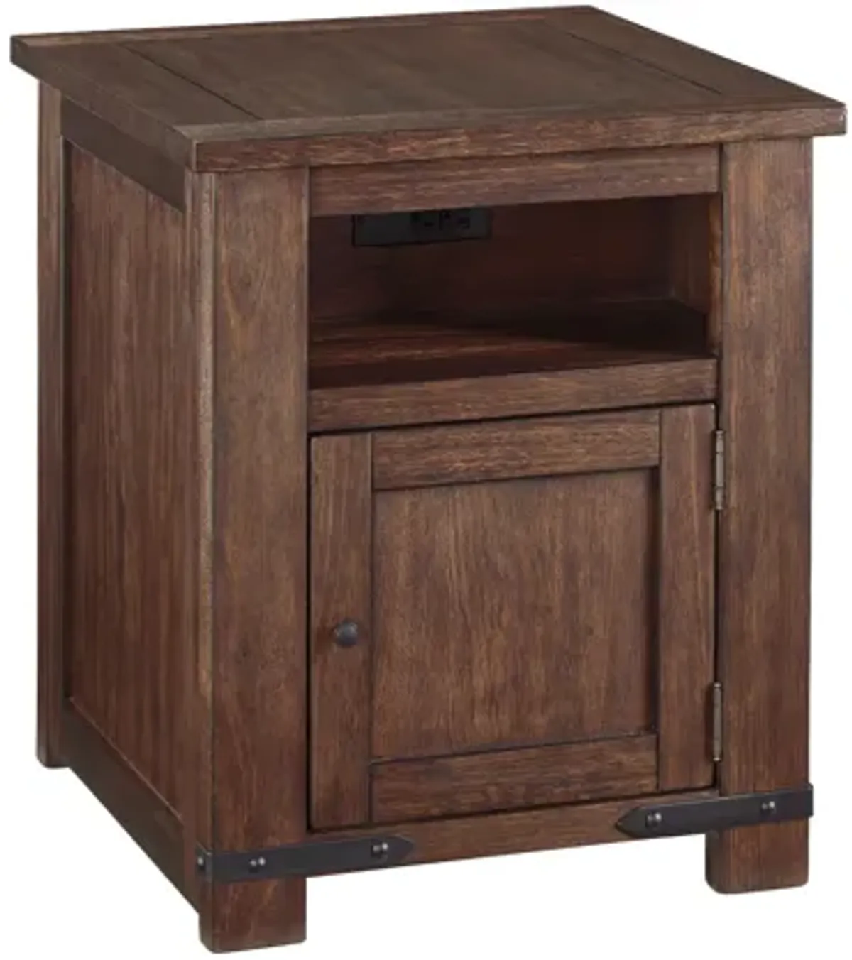 Budmore End Table with USB Ports & Outlets