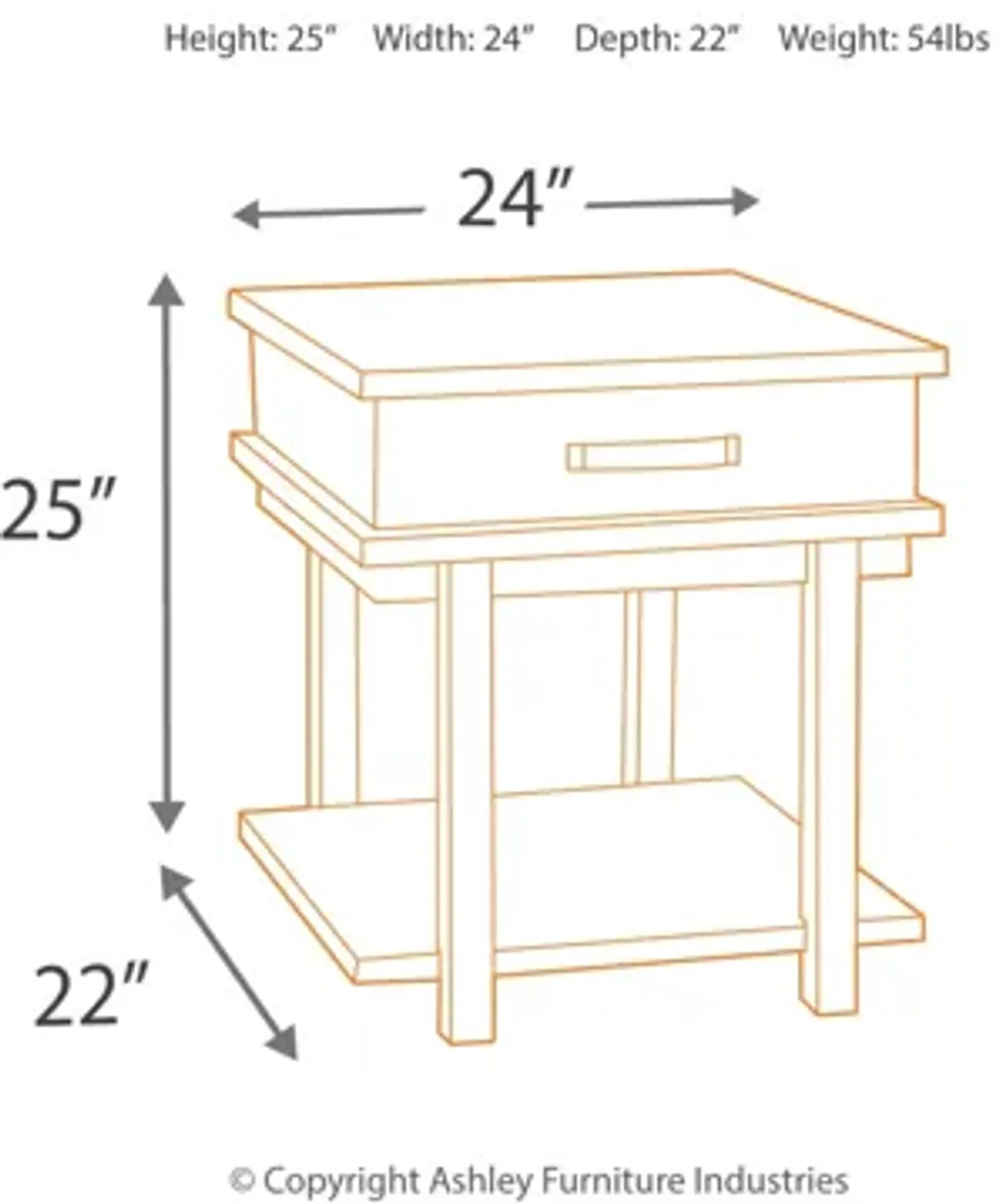 Stanah End Table