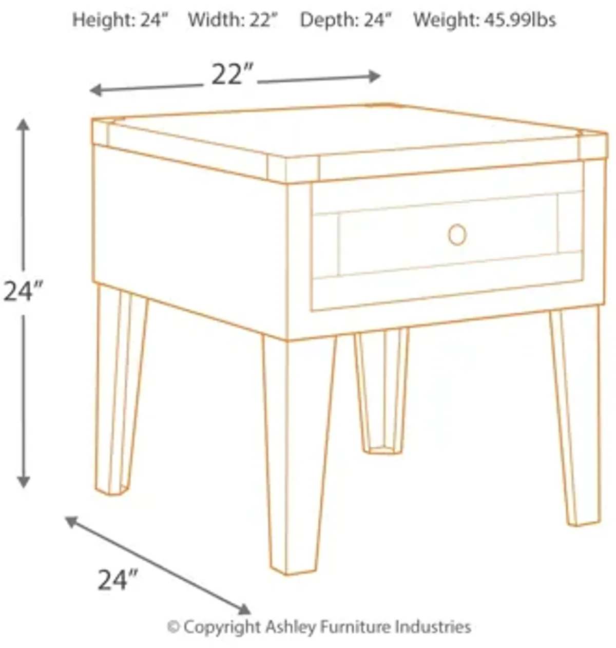 Chazney End Table