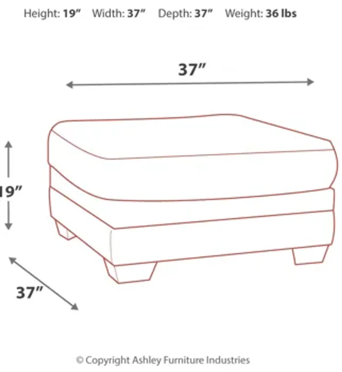 Tracling Oversized Ottoman