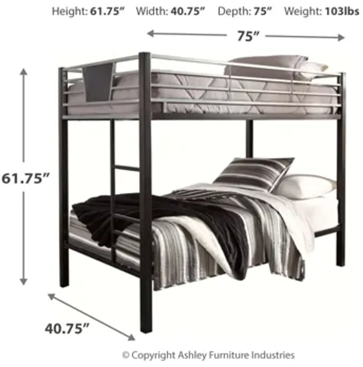 Dinsmore Twin over Twin Bunk Bed