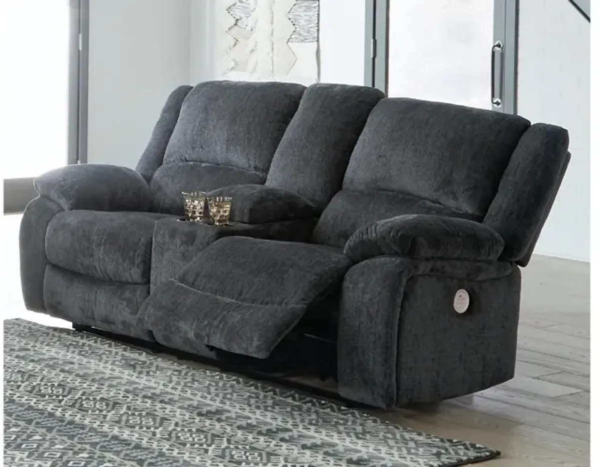 Draycoll Power Reclining Loveseat with Console