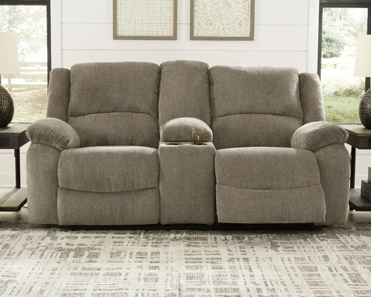 Draycoll Reclining Loveseat with Console