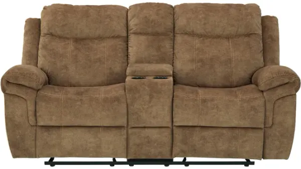 Huddle-Up Glider Reclining Loveseat with Console