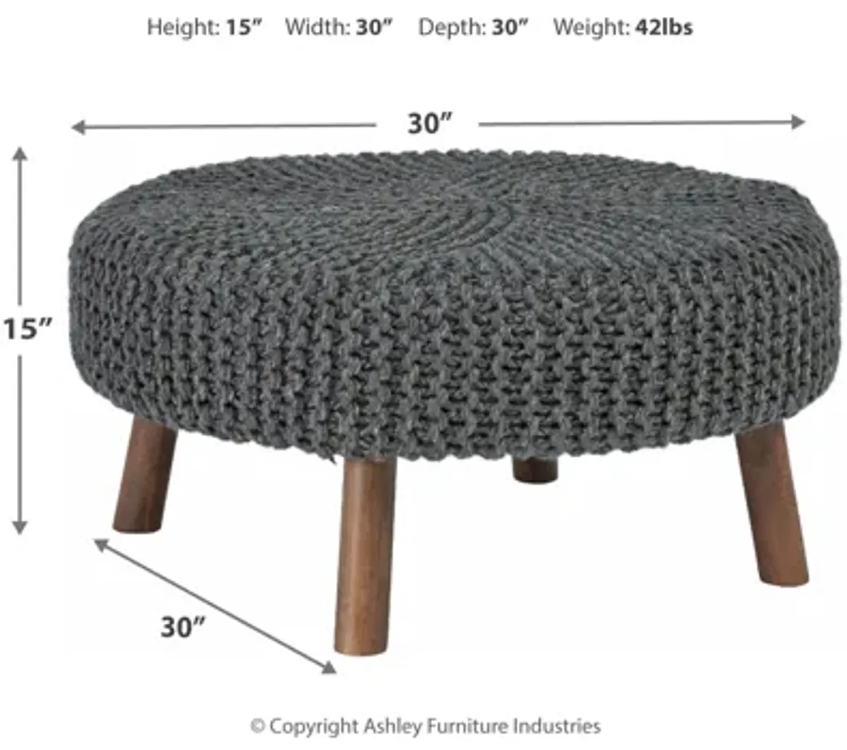 Jassmyn Oversized Accent Ottoman