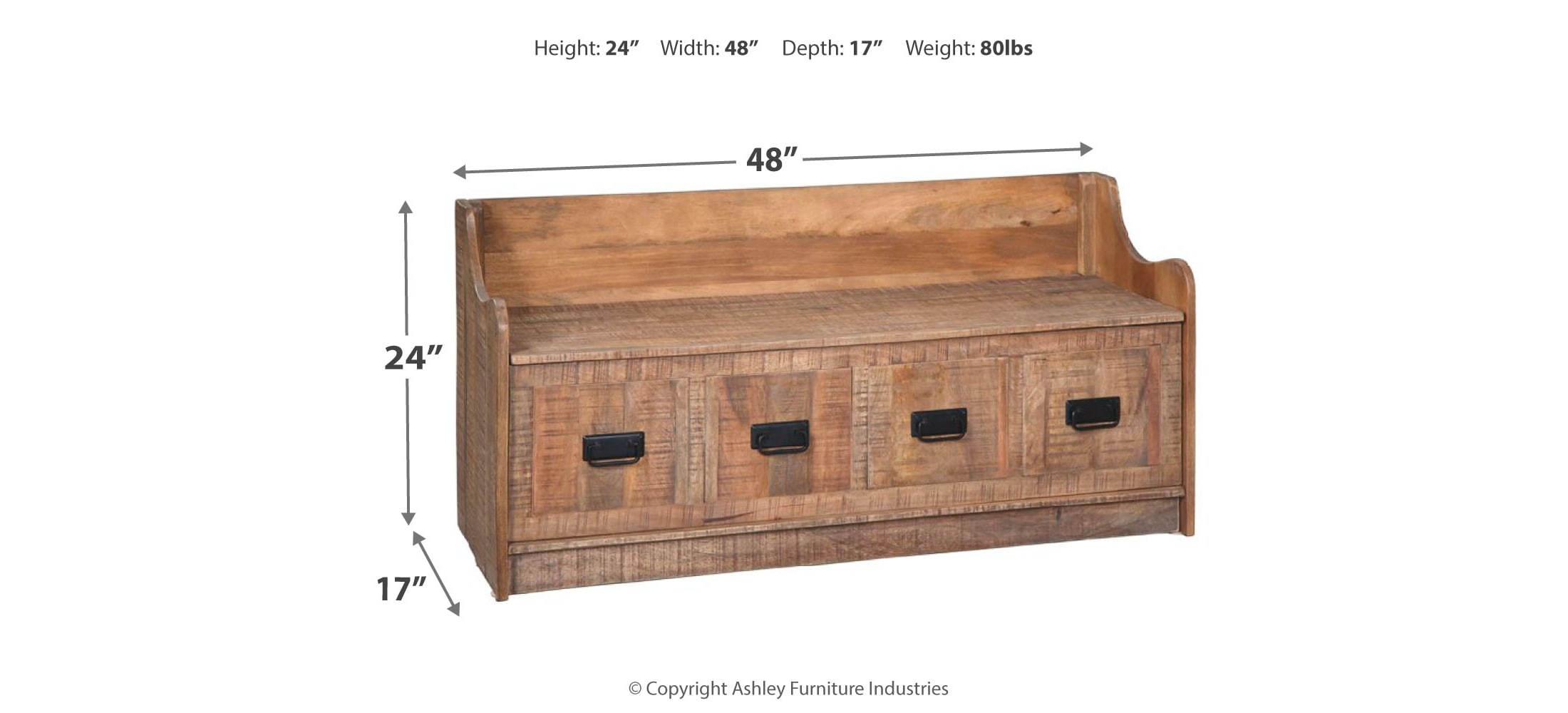 Garrettville Storage Bench