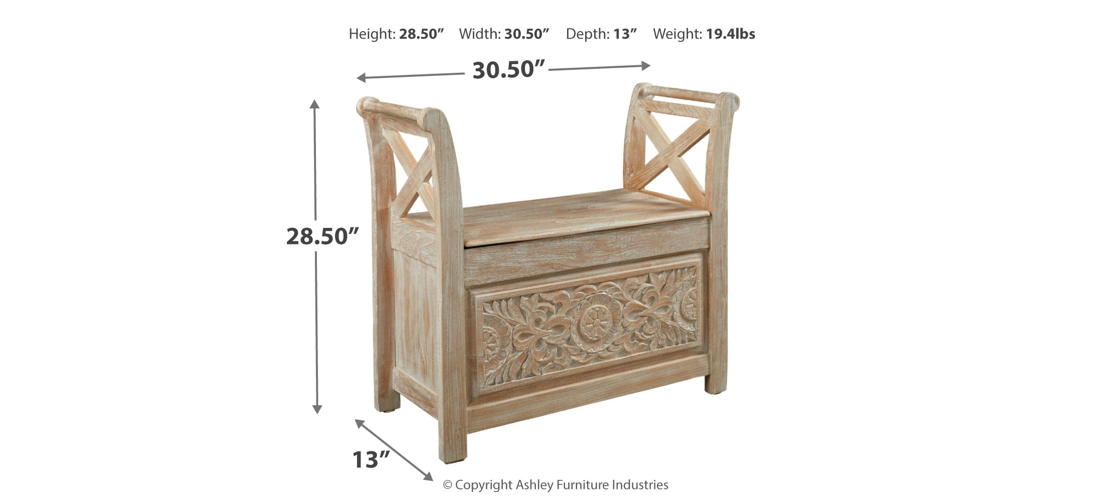 Fossil Ridge Accent Bench