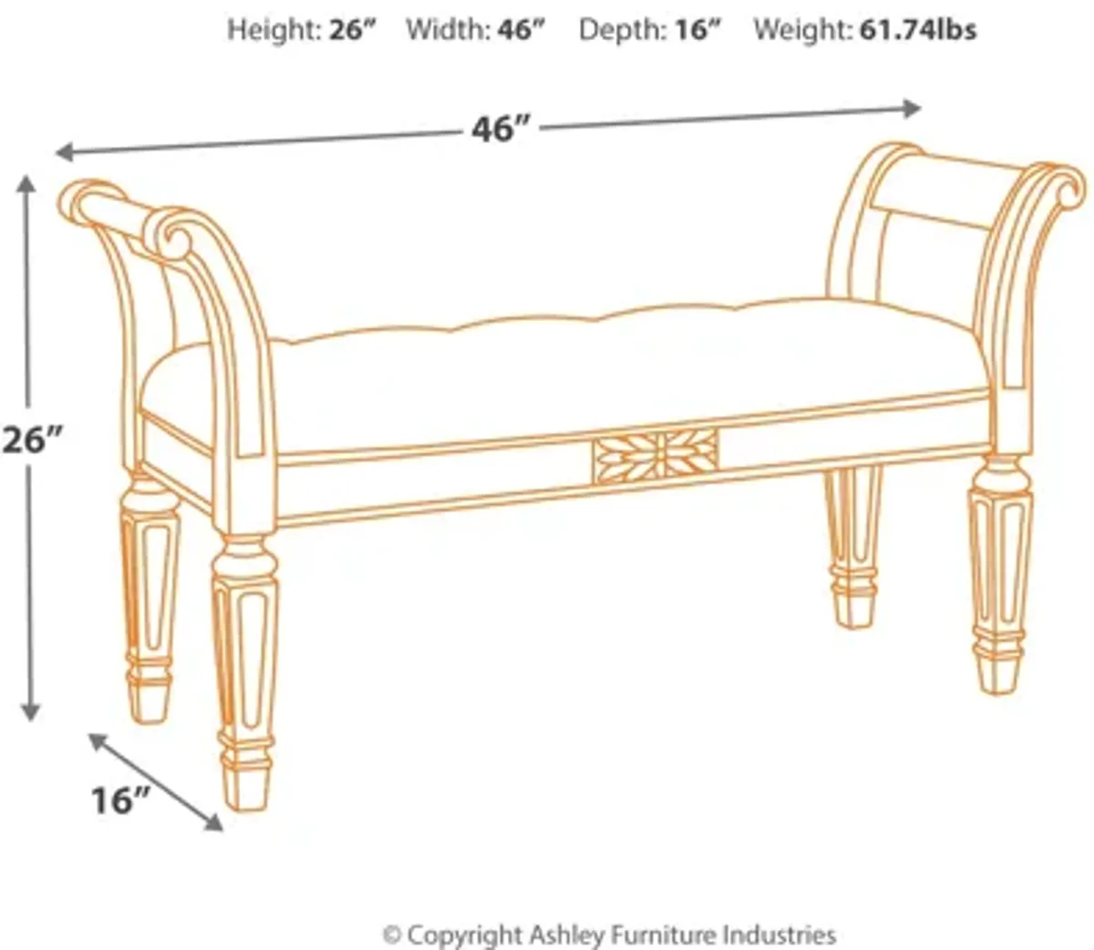 Realyn Accent Bench