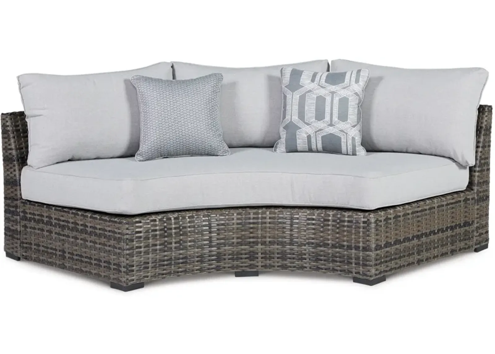 Harbor Court Curved Loveseat with Cushion