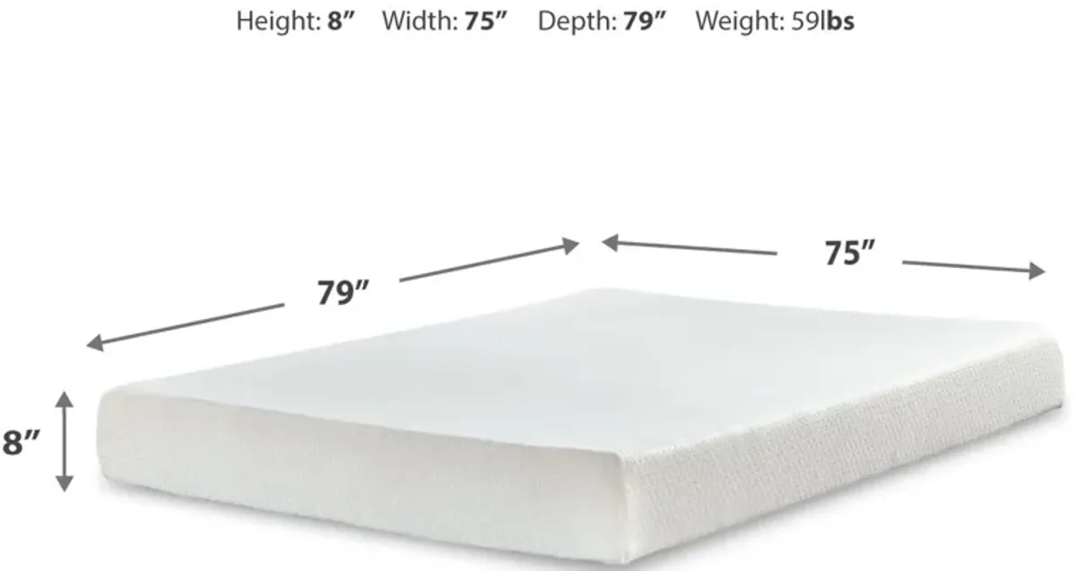 Chime 8" Memory Foam King Mattress