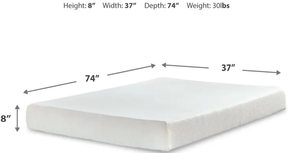 Chime 8" Memory Foam Twin Mattress