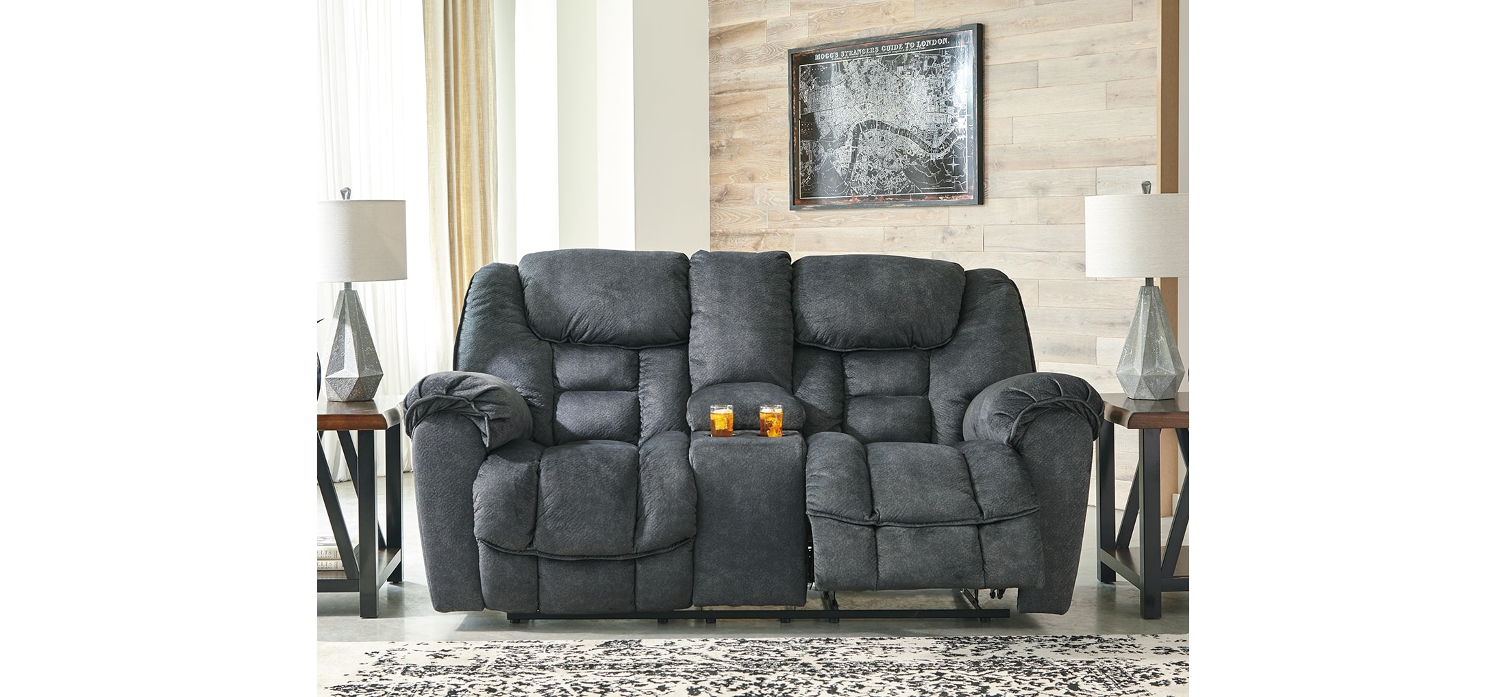 Capehorn Reclining Loveseat with Console