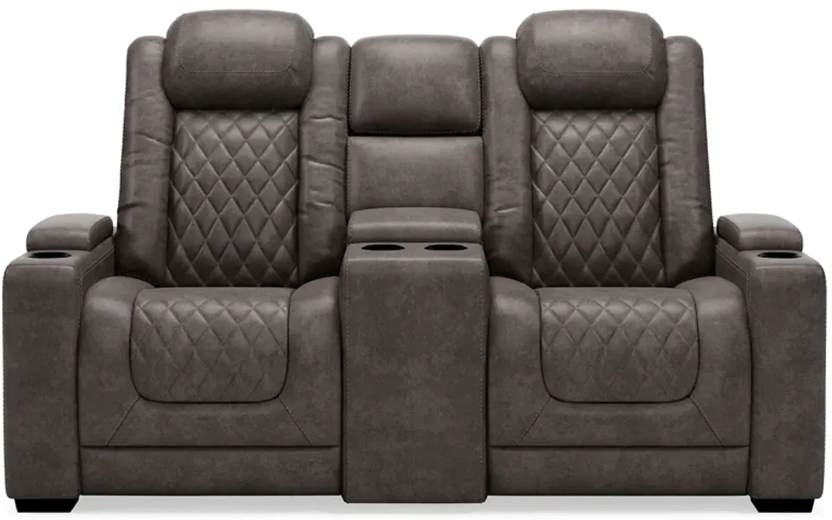 HyllMont Power Reclining Loveseat with Console