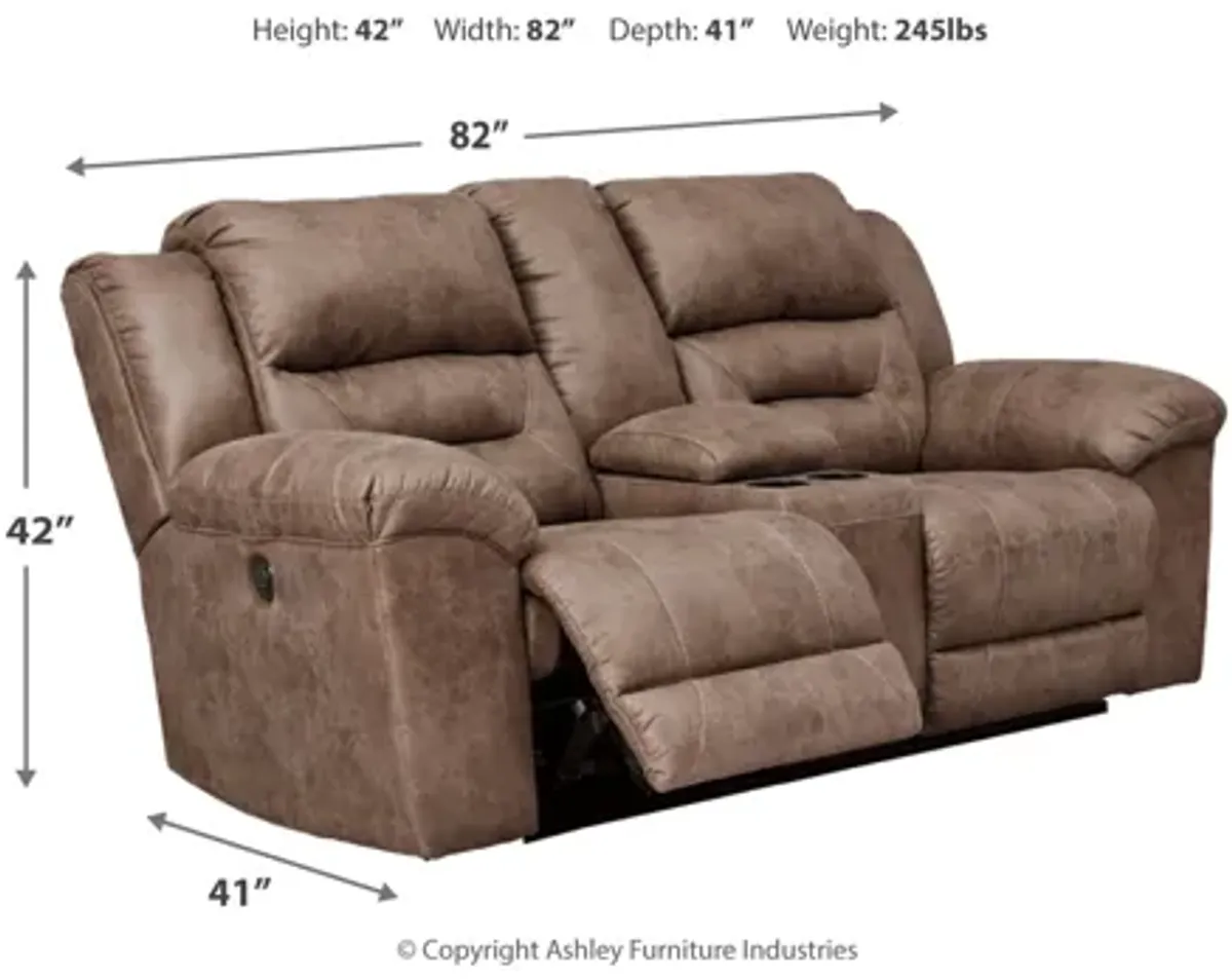 Stoneland Power Reclining Loveseat with Console