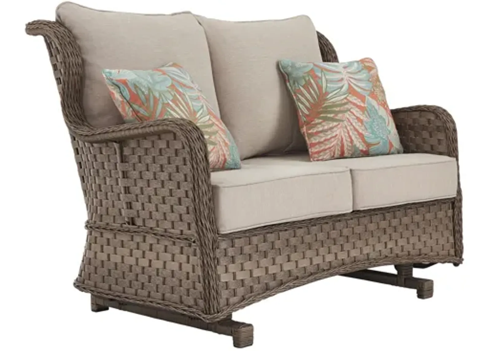 Clear Ridge Glider Loveseat with Cushion