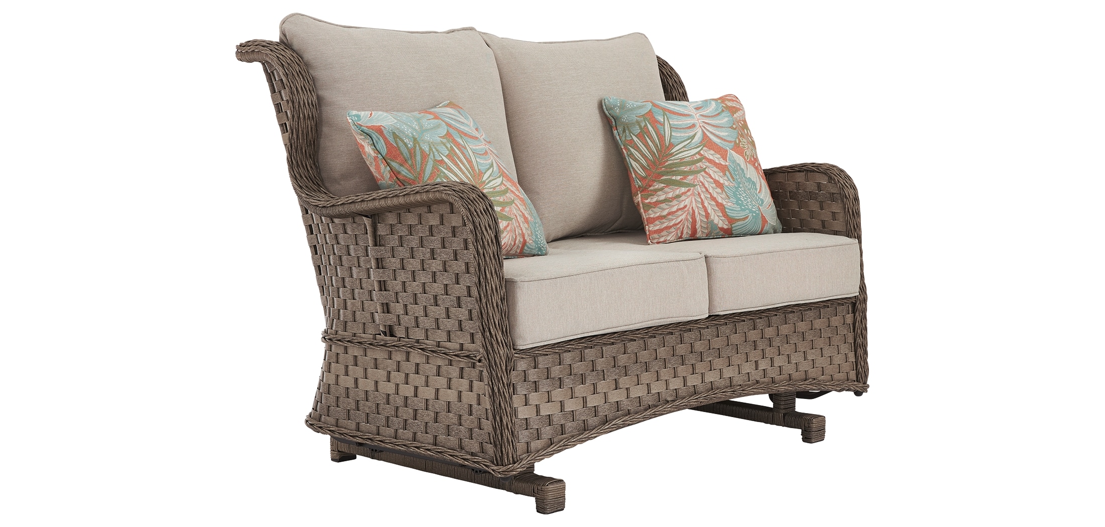 Clear Ridge Glider Loveseat with Cushion