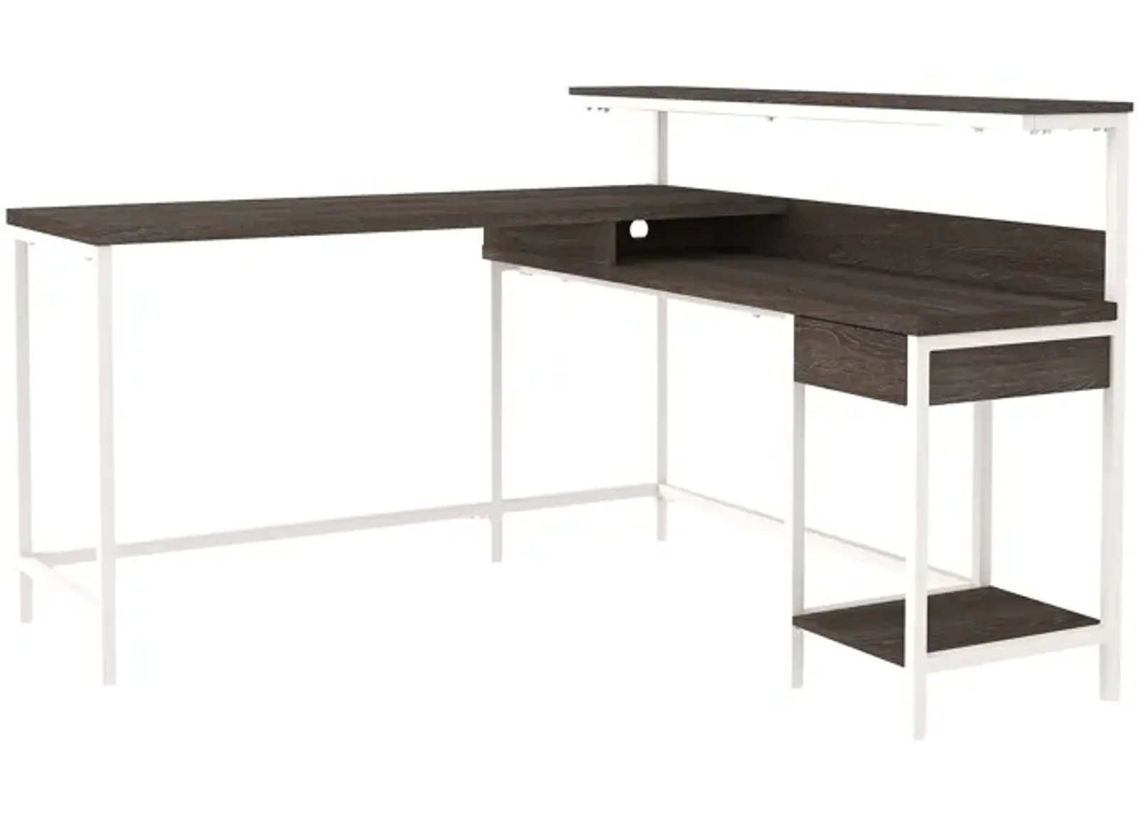 Dorrinson Home Office L-Desk with Storage