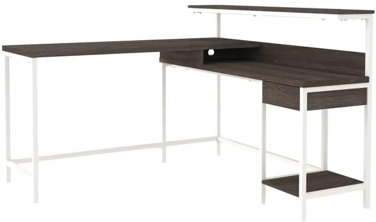 Dorrinson Home Office L-Desk with Storage