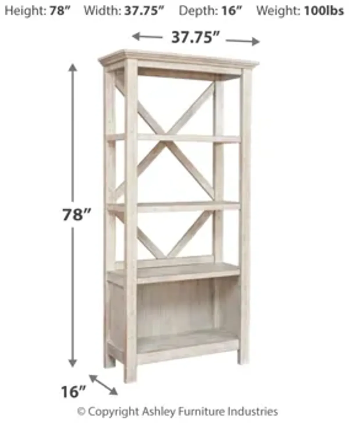 Carynhurst 75" Bookcase