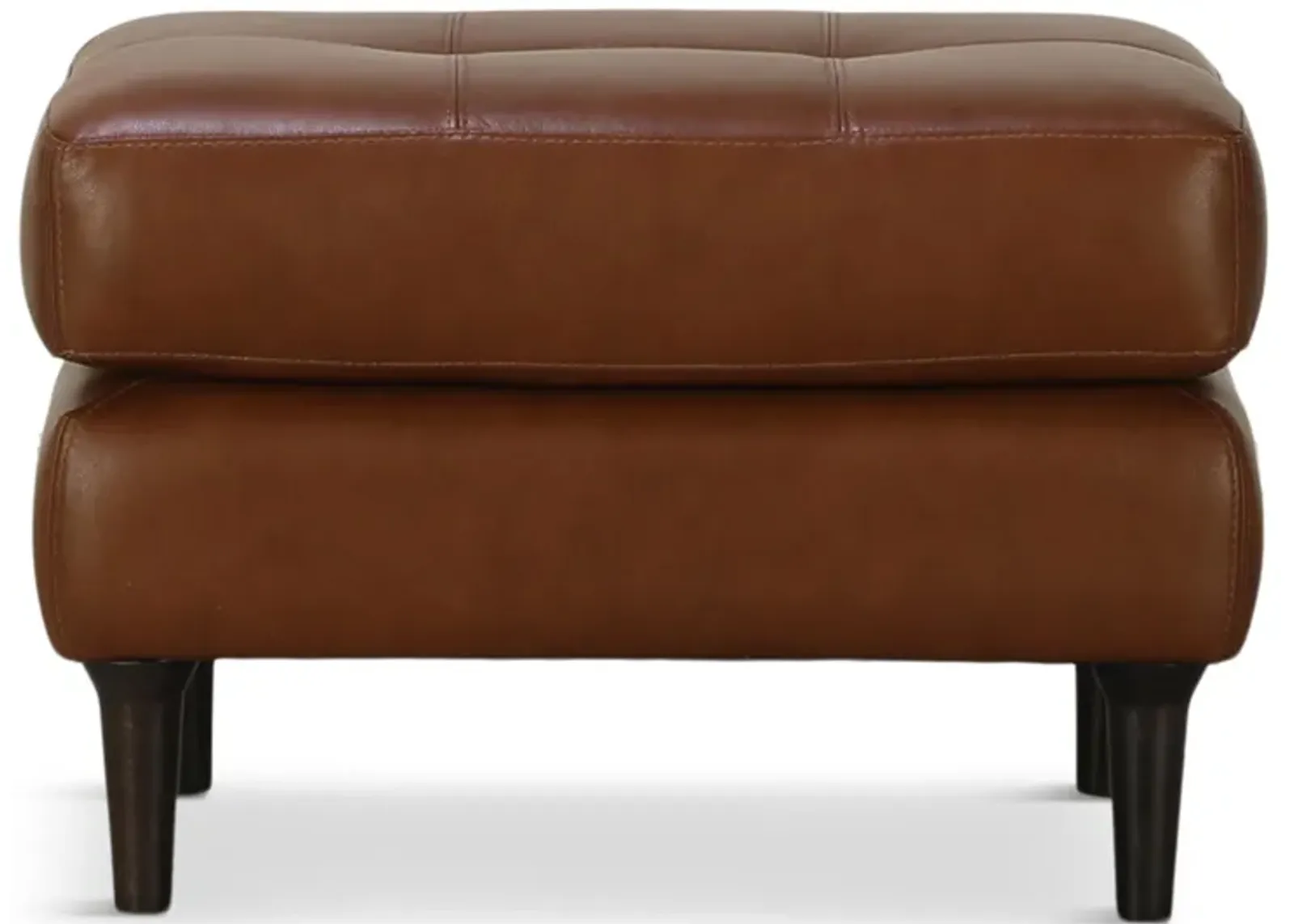 Alaric Leather Ottoman