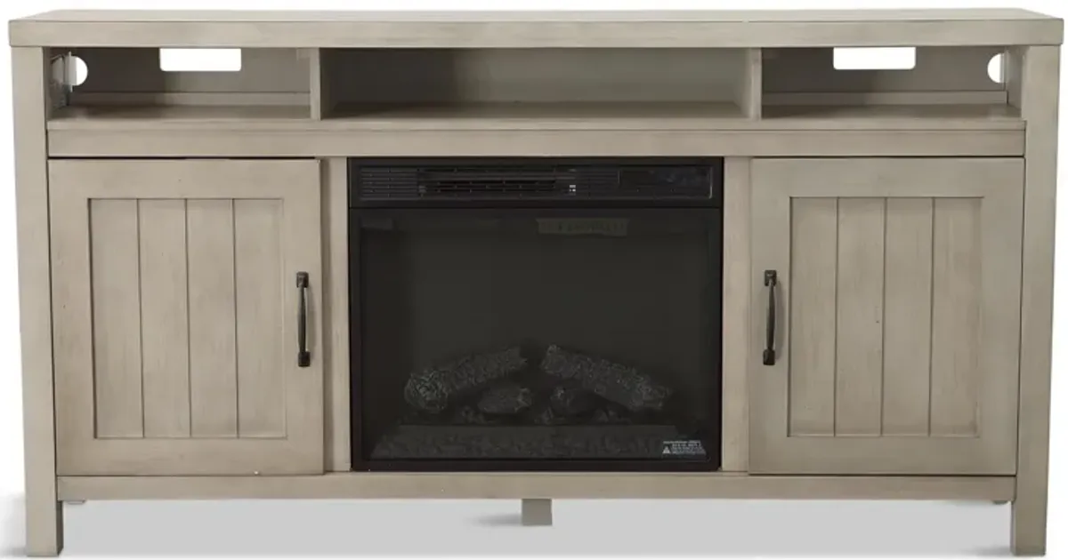 Melissa 63" TV Stand with Electric Fireplace