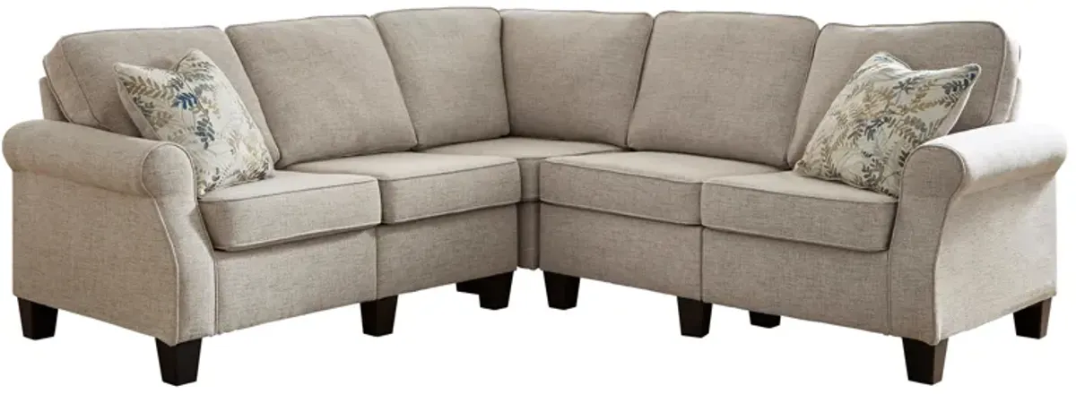 Alessio 4-Piece Ready-To-Assemble Sectional