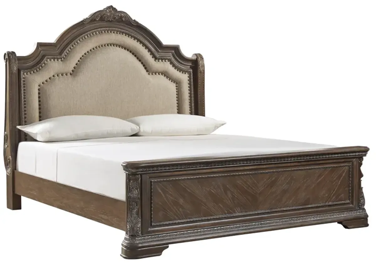 Charmond King Upholstered Panel Bed