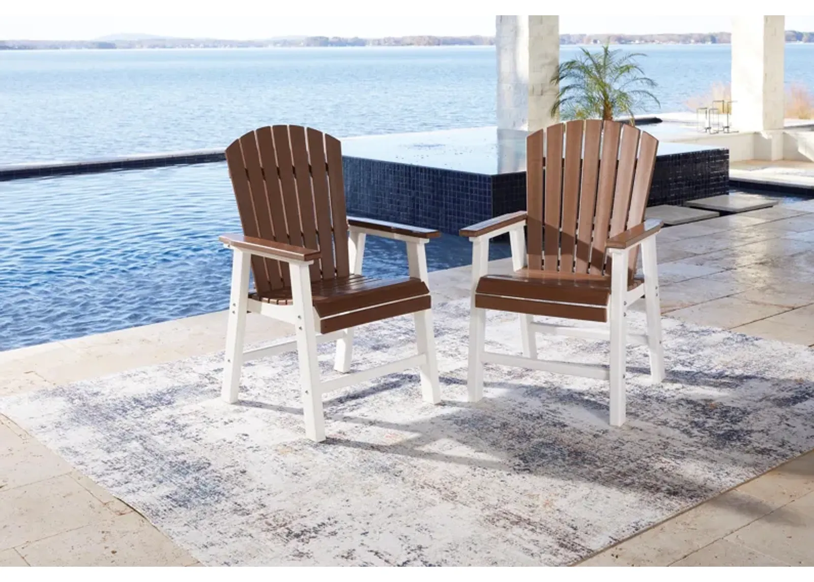 Genesis Bay Outdoor Dining Arm Chair (Set of 2)