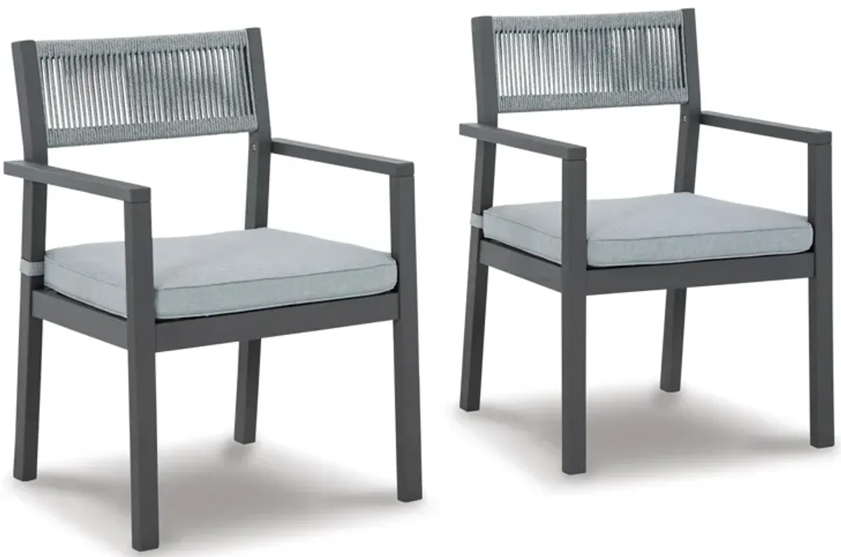 Eden Town Arm Chair with Cushion (Set of 2)