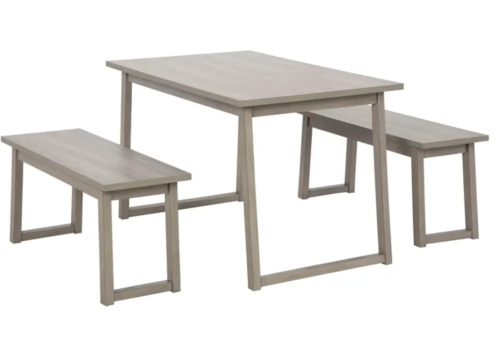 Loratti Dining Table and Benches (Set of 3)