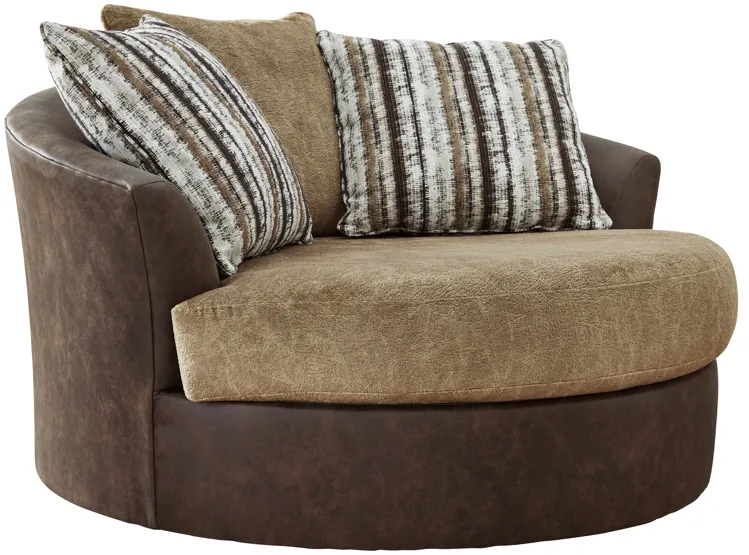 Alesbury Oversized Swivel Accent Chair