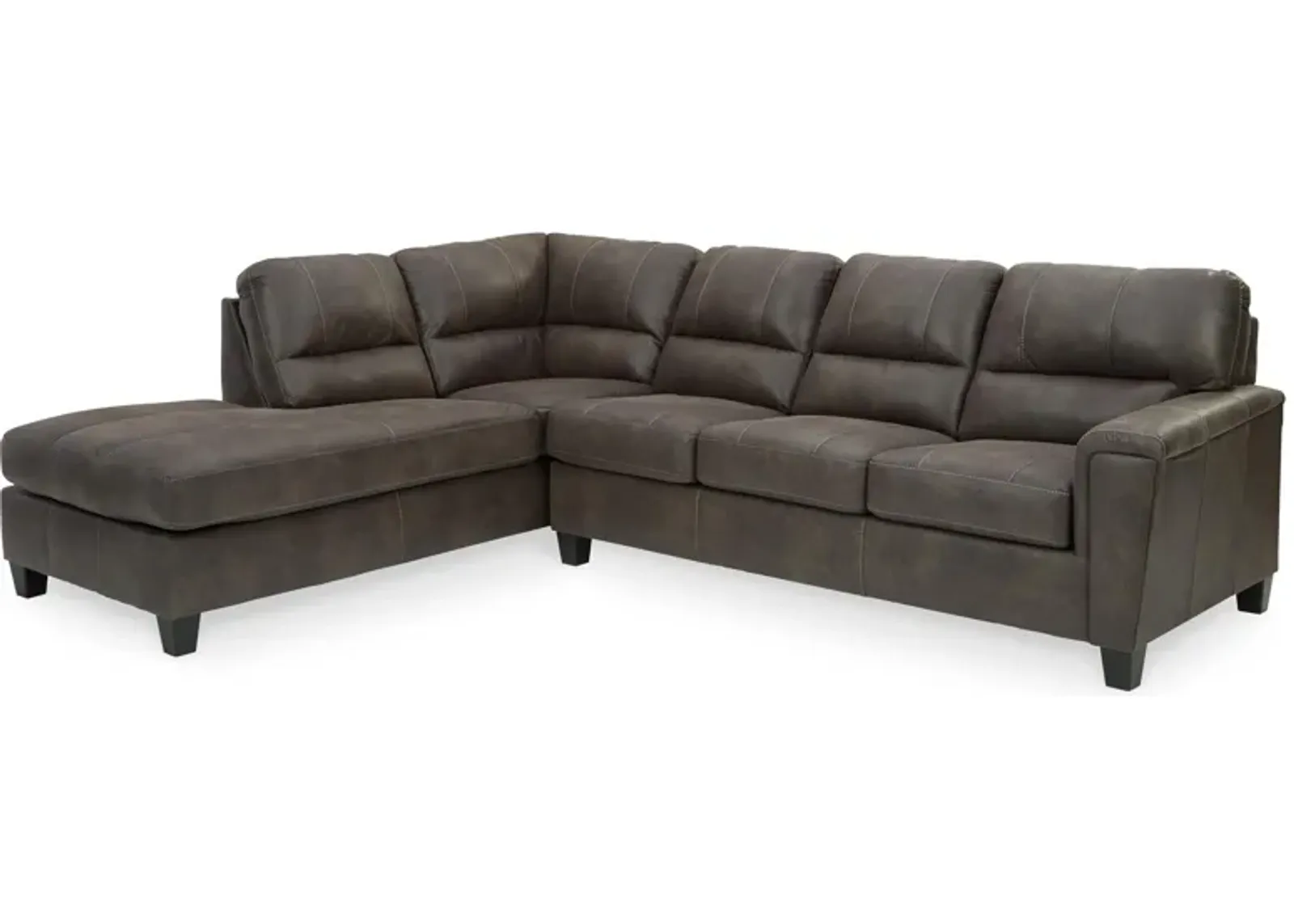 Navi 2-Piece Smoke Sleeper Sectional with Chaise