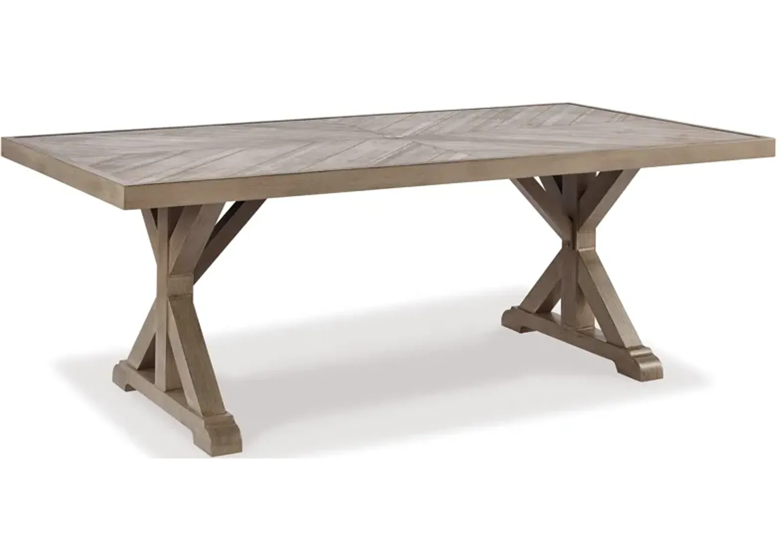 Beachcroft Outdoor Dining Table with Umbrella Option