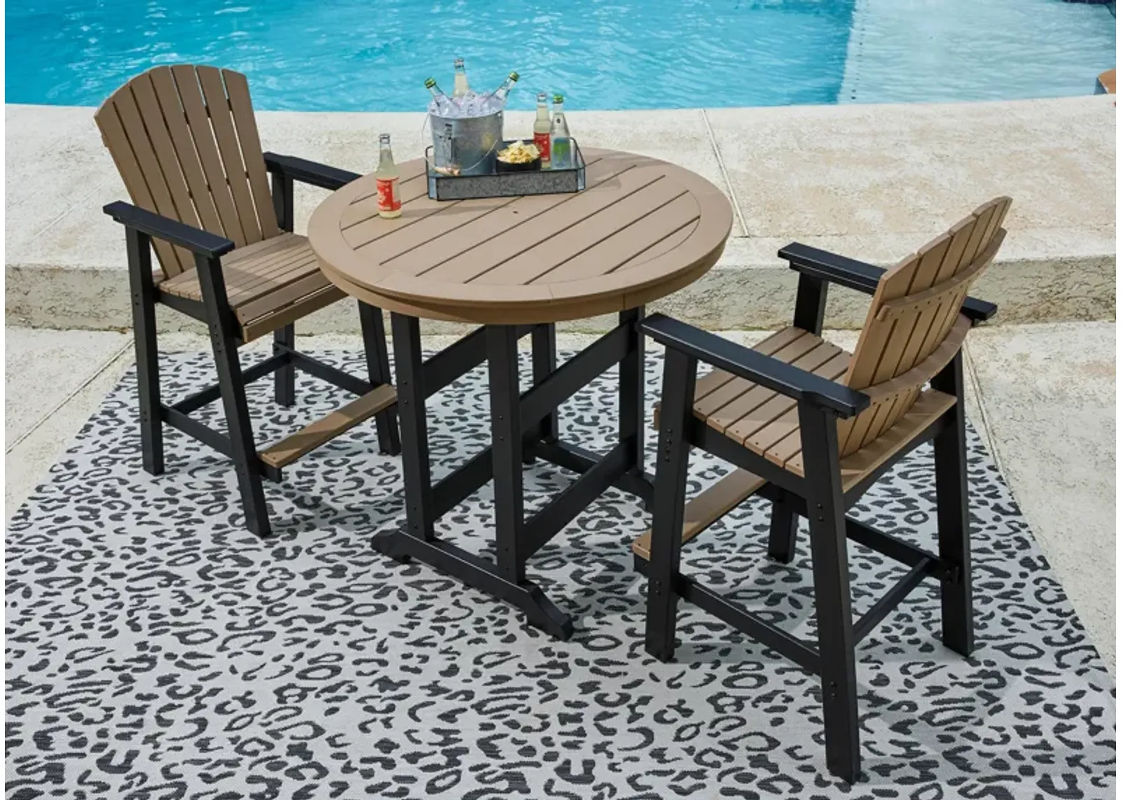 Fairen Trail 3-Piece Bar Height Outdoor Dining Set