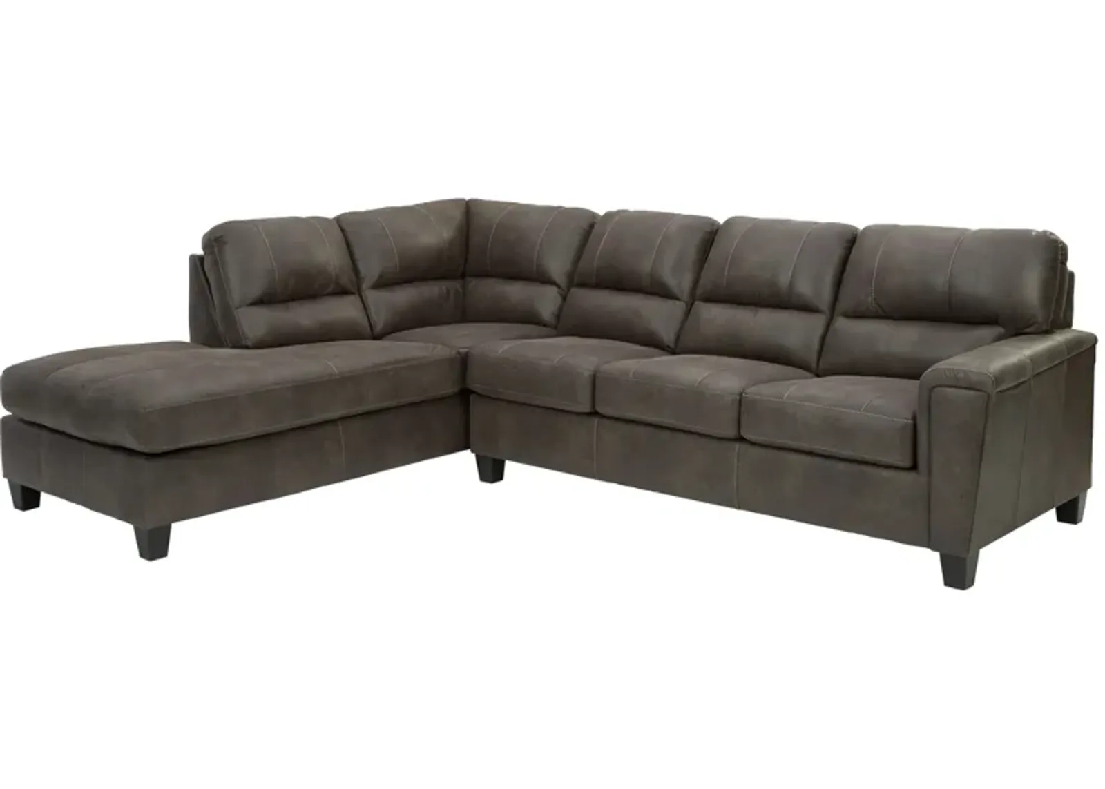 Navi 2-Piece Smoke Sectional with Chaise