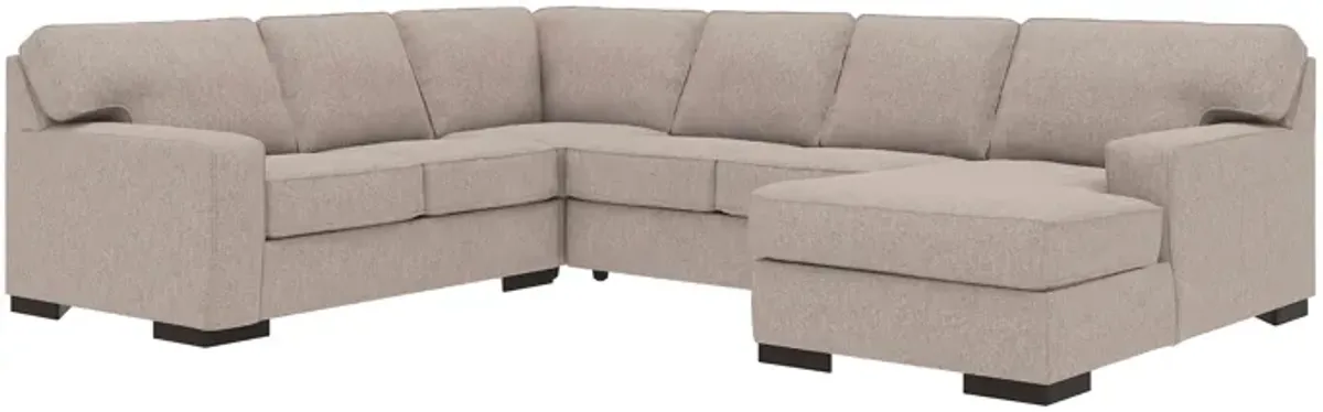 Ashlor Nuvella 4-Piece Sectional with Chaise