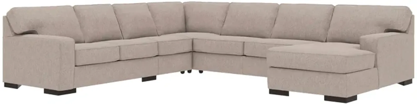 Ashlor Nuvella 5-Piece Sleeper Sectional with Chaise