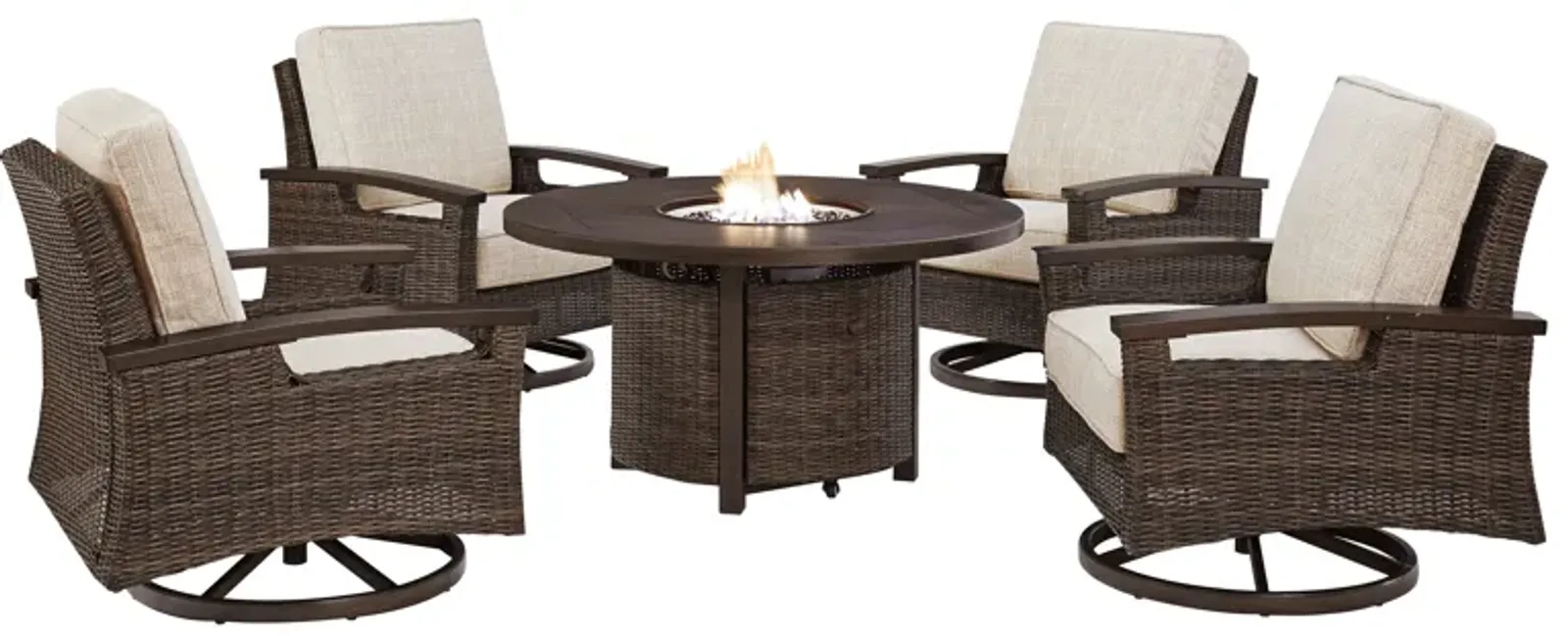 Paradise Trail 5-Piece Outdoor Fire Pit Set