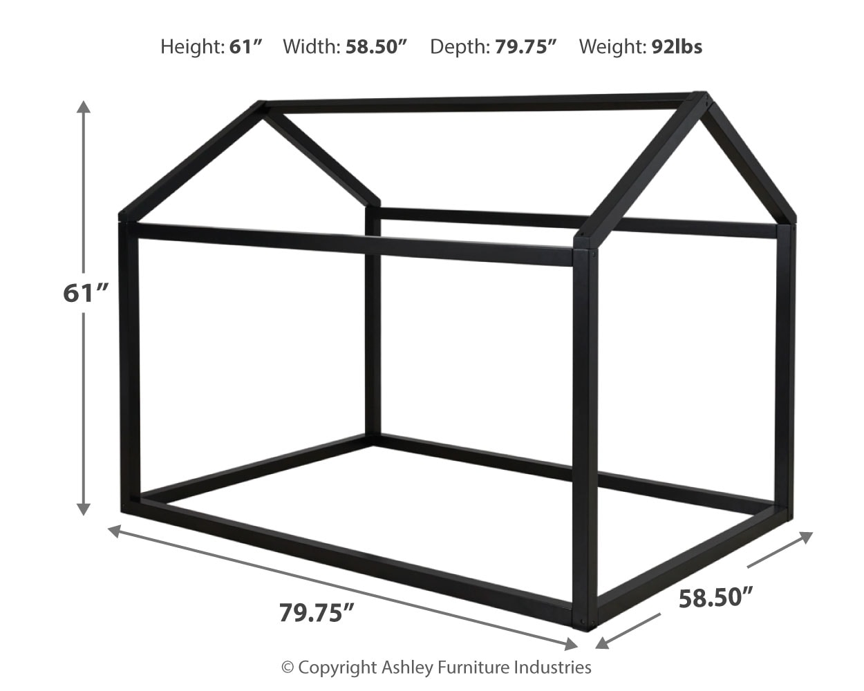 Flannibrook Full House Bed Frame