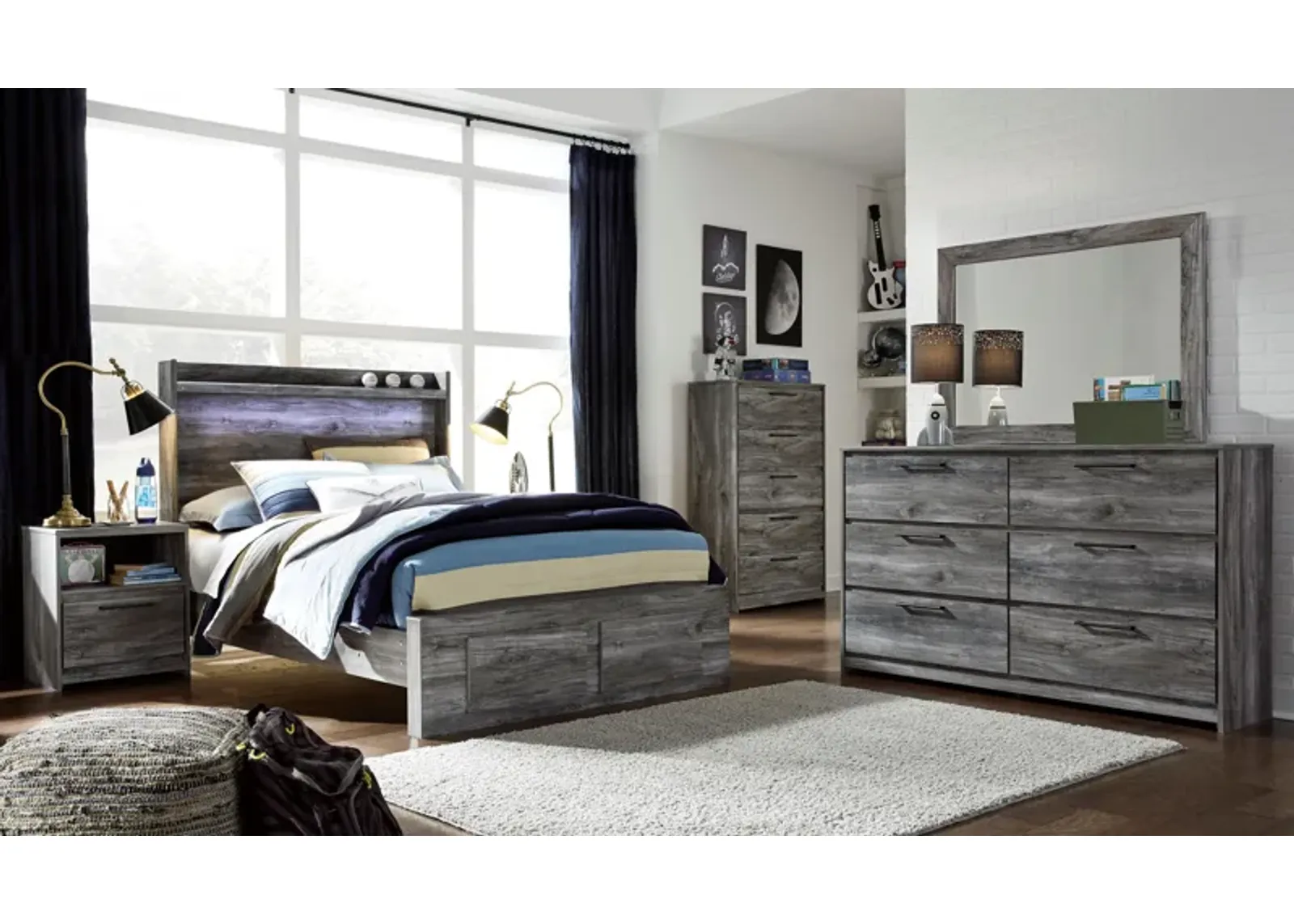 Baystorm 4-Piece Full Storage Bedroom Set