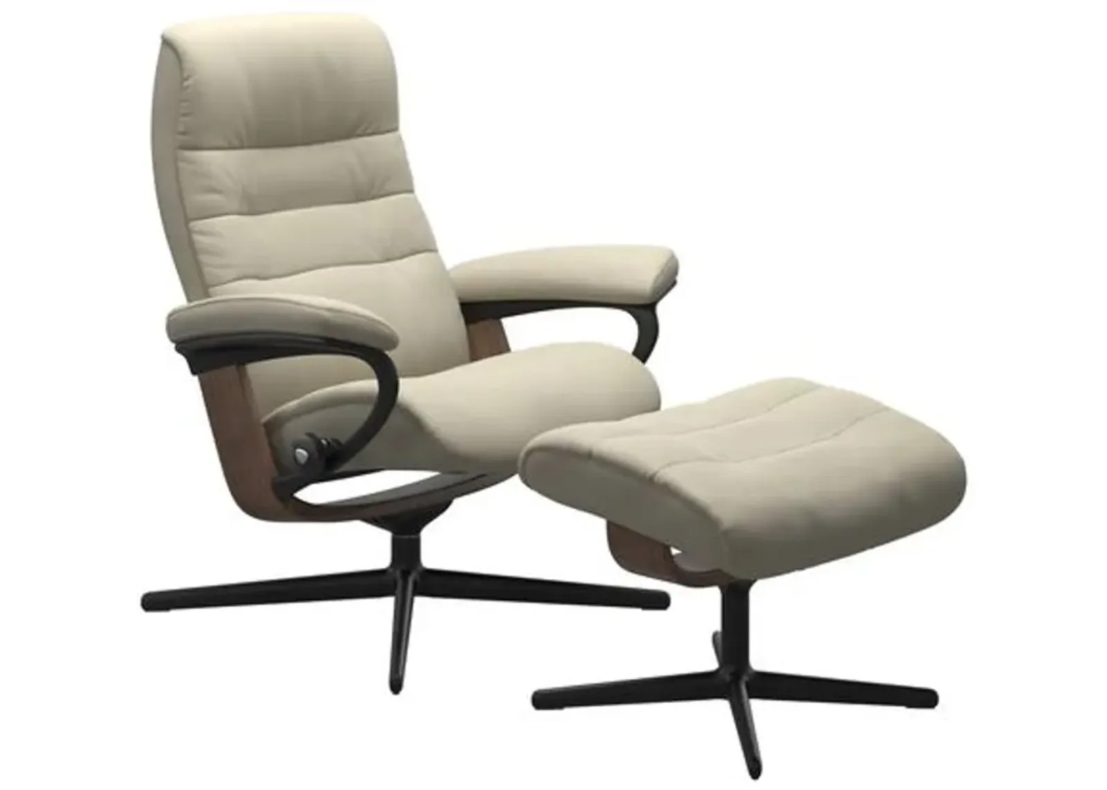 Opal Medium Cross Chair and Ottoman