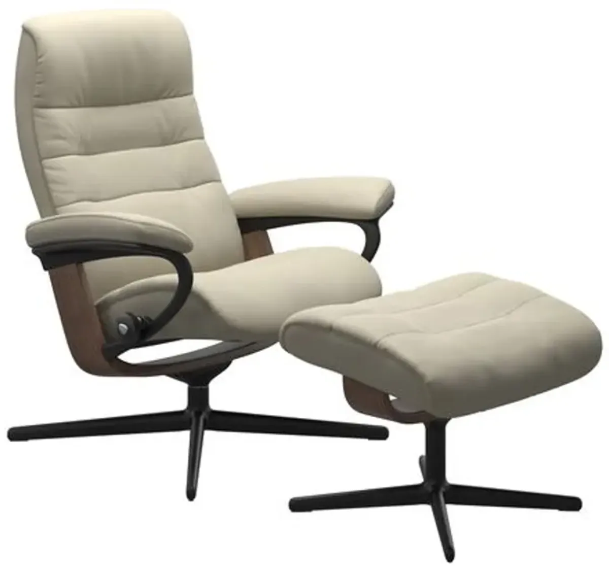 Opal Medium Cross Chair and Ottoman