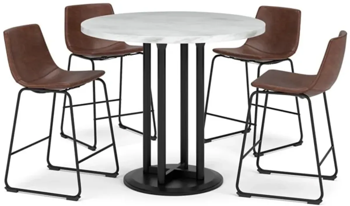 Centiar 5-Piece Counter Height Dining Set